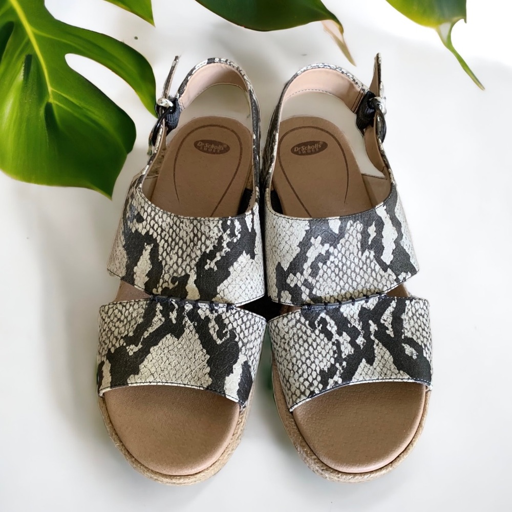 DR. SCHOLL’S Catch 22 Platform Sandal |‎ Black & Tan | Size 9